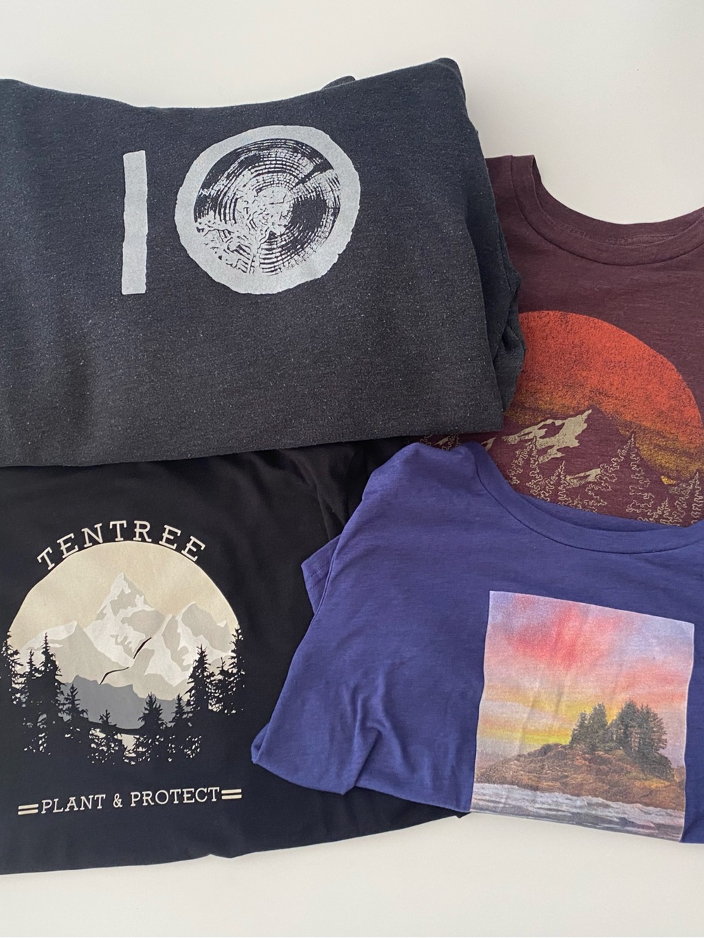 tentree sweater and t-shirt bundle (with varying sizes)